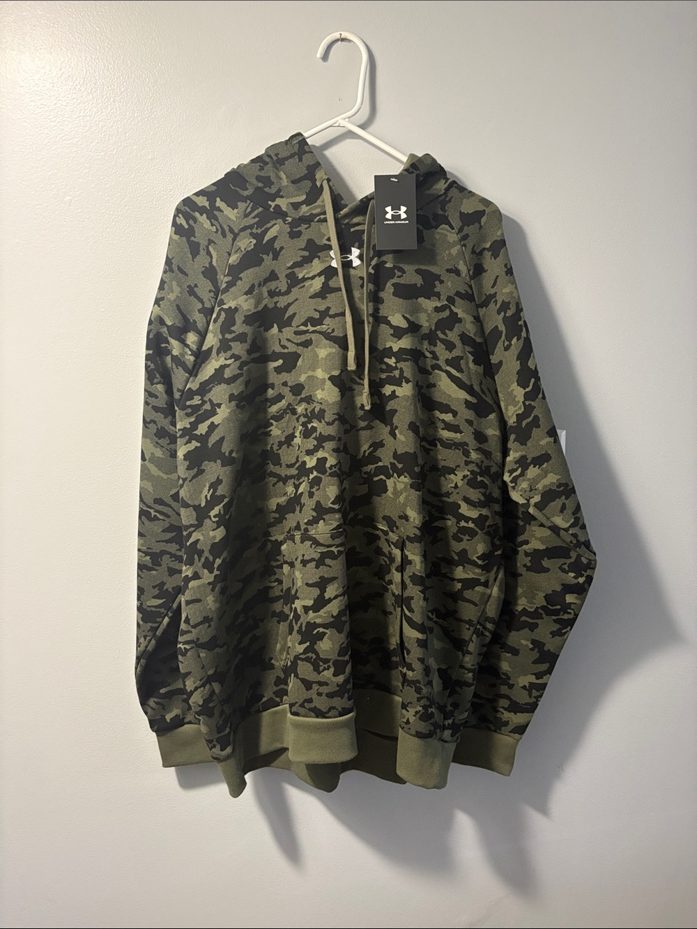 Under Armour Olive Green & Black Camo Hoodie